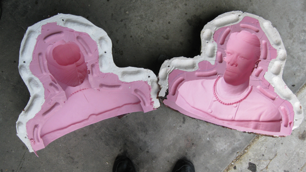 HOW TO MAKE A COMPLEX MOLD for Sculpture - Silicone and Hydrostone /  Plaster, Handmade Mould 