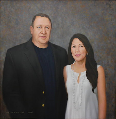 family oil portrait